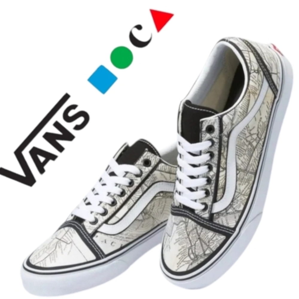 Vans Old Skool Los Angeles Maps Women 7.5 Black White MOCA FRANCES STARK 112025 - Picture 6 of 6